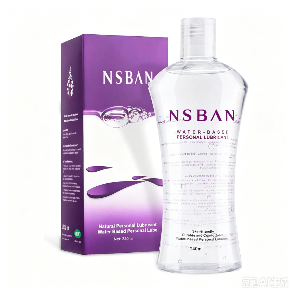 NSBAN Water Based Personal Lubricant 240ml, Skin-Friendly Intimate Lubricant